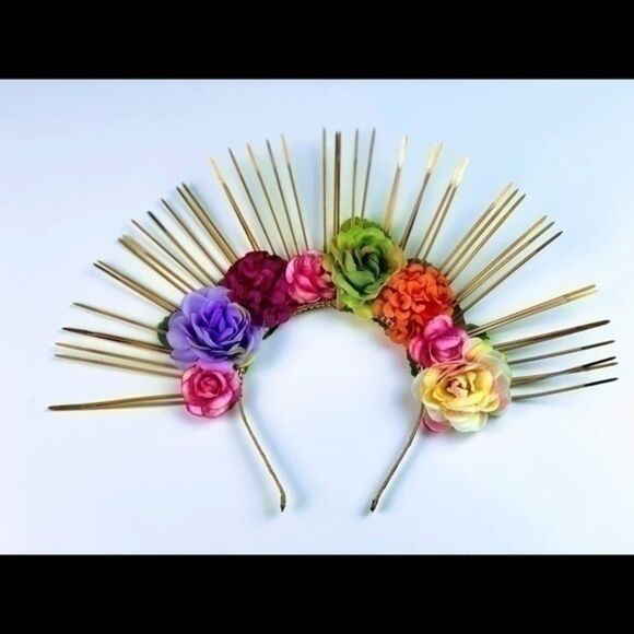 Pick 1- Handmade Catrina Day of the dead headband. main image 13